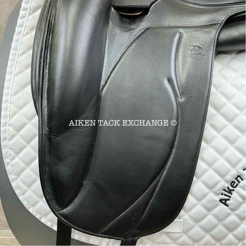 2014 Devoucoux Mendia Monoflap Dressage Saddle, 18" Seat, 3 Flap, Medium Wide Tree, D3D Panels, Full Buffalo Leather