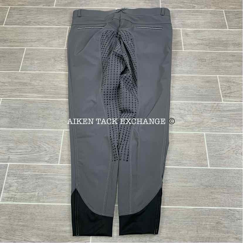 KL Select USG "Ava" Silicone Full Seat Breeches, Size 32