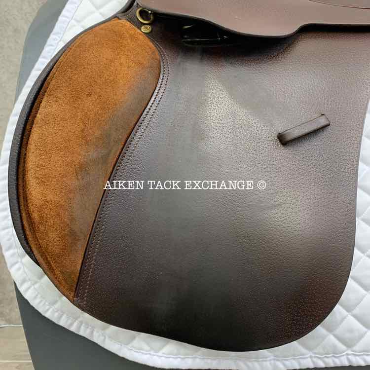 **SOLD** Crosby Miller's EuroPrix Close Contact Jump Saddle, 17.5" Seat, Medium Tree, Foam Panels
