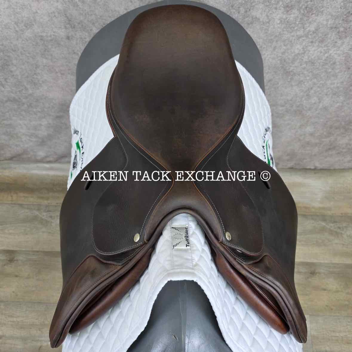 2003 Butet L-Seat (Semi Deep) Close Contact Jump Saddle, 17" Seat, 1 Flap, Medium Tree, Foam Panels