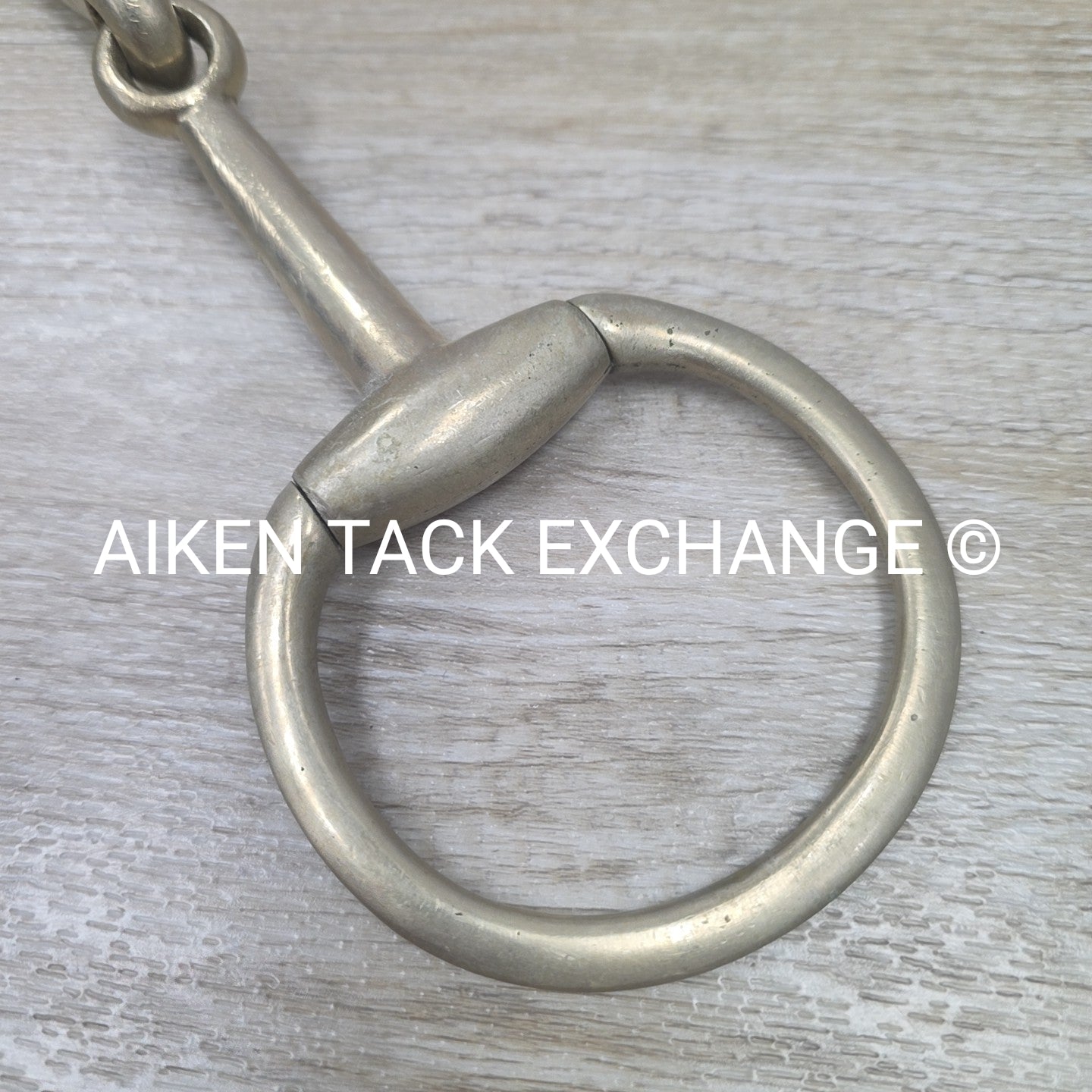 Never Rust Single Joint Heavy Duty Flat Ring Eggbutt Bit 6"