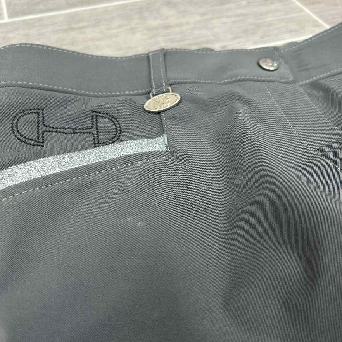 KL Select USG "Meghan" Silicone Grip Full Seat Breeches, Size 30