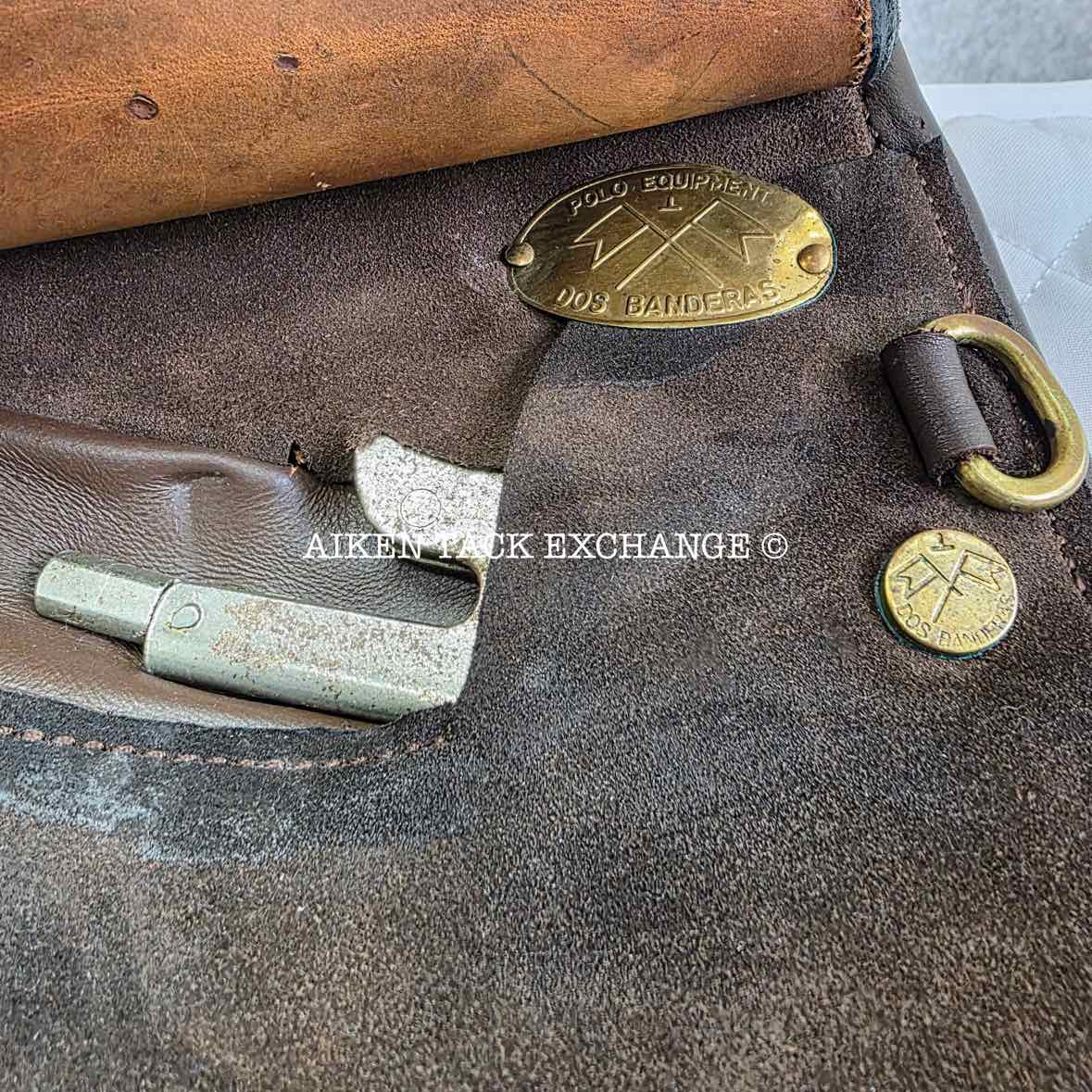 **SOLD** Dos Banderas Polo Saddle, 16" Seat, Medium Tree, Foam Panels