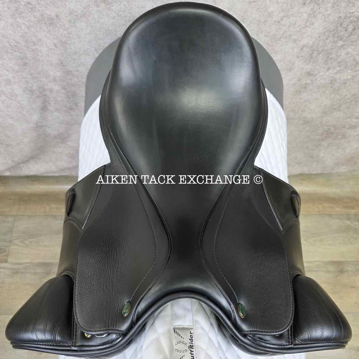 2008 Prestige Galileo Dressage Saddle, 17" Seat, 34 Tree - MW, Wool Flocked Panels