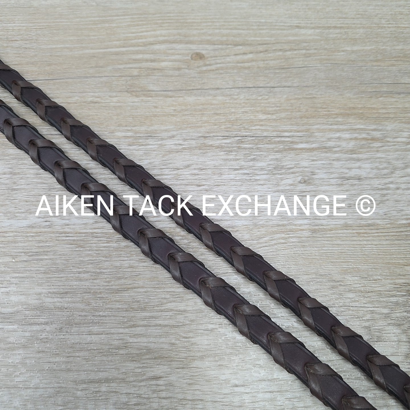 Harmohn Kraft Americana Fancy Stitched Laced Reins, Brown, 56"