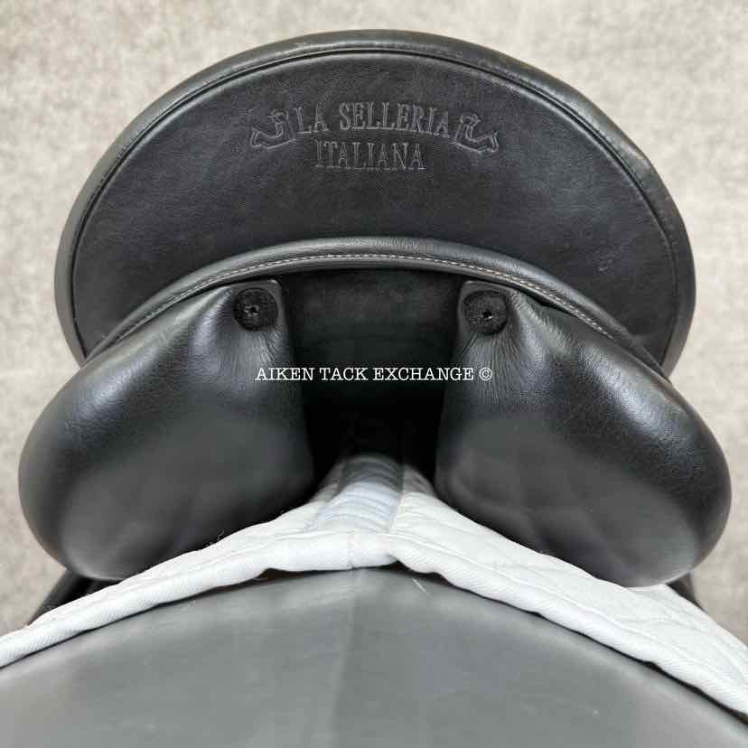 2009 Prestige Grand Dressage Saddle, 17" Seat, 33 Tree - Medium, Wool Flocked Panels