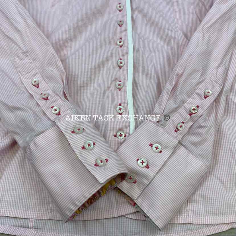 Fior Da Liso Long Sleeve Collared Shirt, Size 40