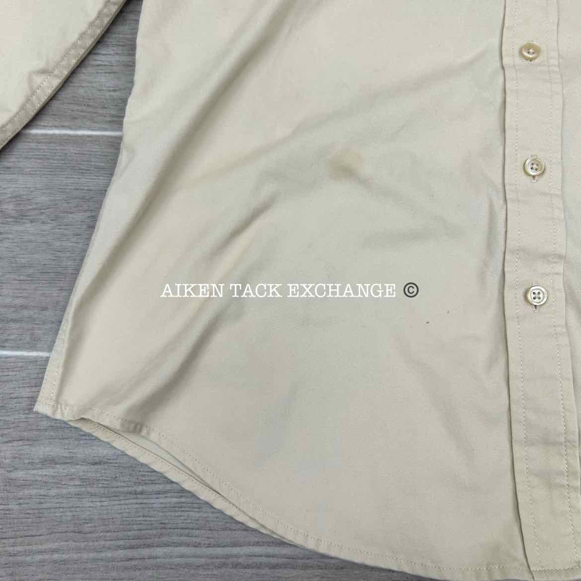 Aiken Hounds Long Sleeve Button Down Top, Size Medium