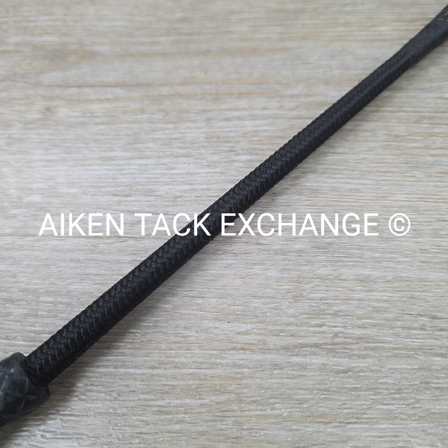 County Riding Crop / Whip with Loop Handle, Black