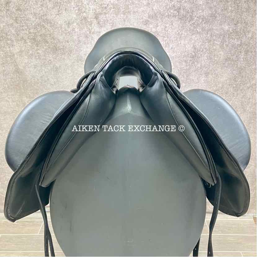 2018 Custom Saddlery Wolfgang Solo MKII Monoflap Dressage Saddle, 17.5" Seat, Adjustable Tree, Wool Flocked Panels