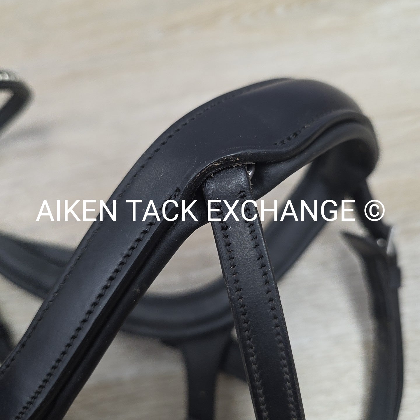 Schockemohle Equitus Beta Anatomical Special Bridle, Black, No Reins, Size Cob