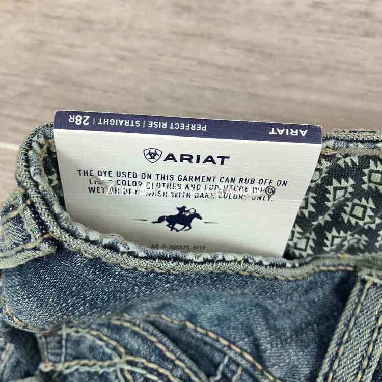 Ariat R.E.A.L Straight Leg Denim Jeans, Size 28 R