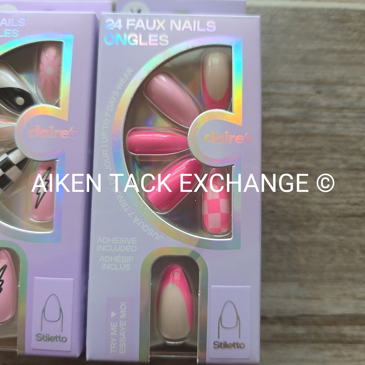 Claire's Press-On Nails (2 Sets) - 24 Count Each (48 Total)