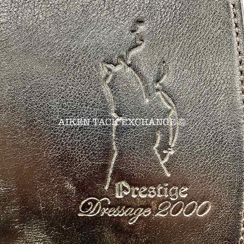 2006 Prestige Dressage 2000 Saddle, 18" Seat, 35 Tree - MW, Wool Flocked Panels