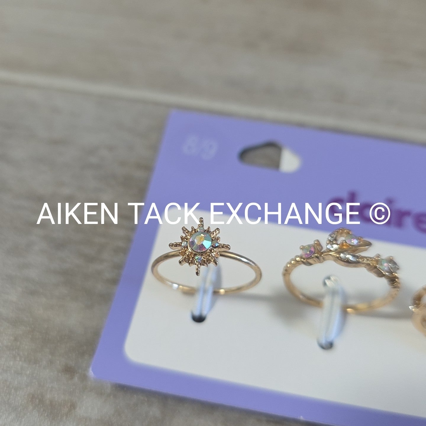 Claire's Ring Set (4) - Size 8/9