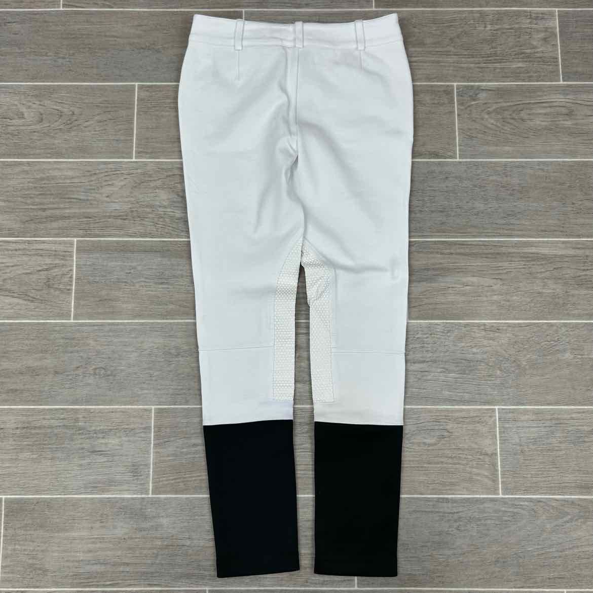 KAKI by Kathryn Hall Silicone Grip Knee Patch Breeches, Size 14