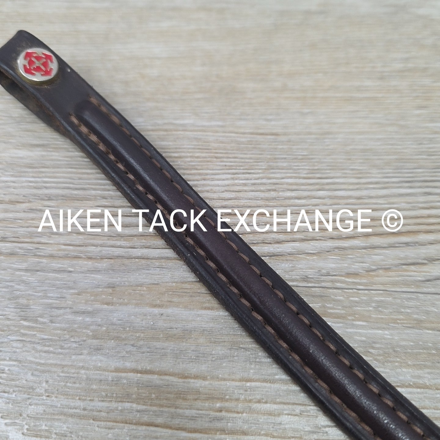 Courbette Plain Raised Browband, Brown, 15"