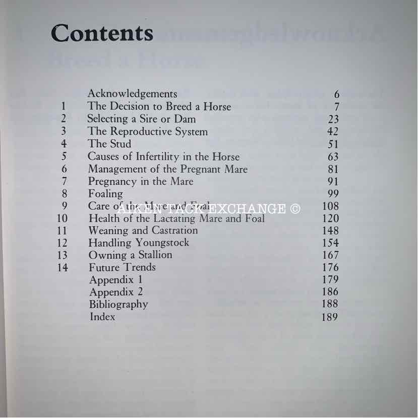 Horse Breeding A Practical Guide for Owners by Tony Pavord and Marcy Drusmmond