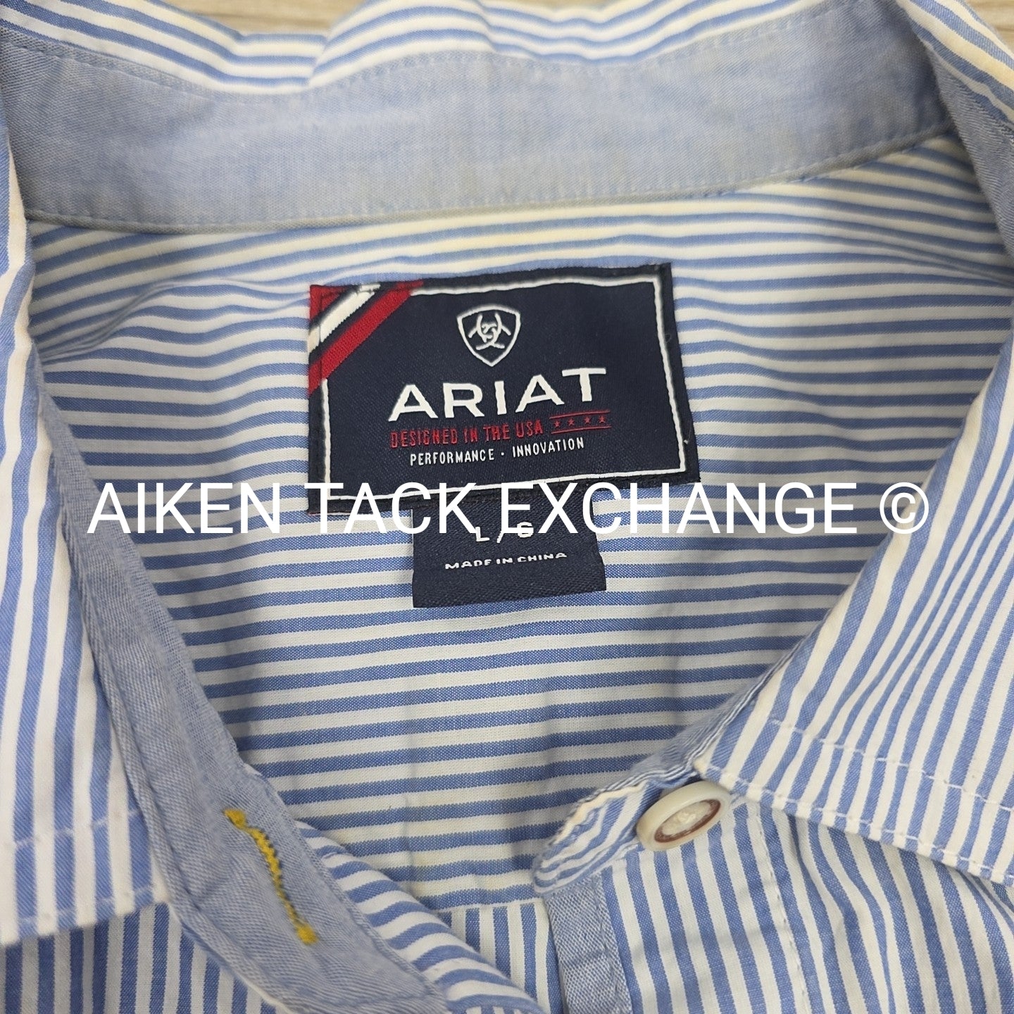 Ariat Long Sleeve Show Shirt, Womens' Large (has blemishes)