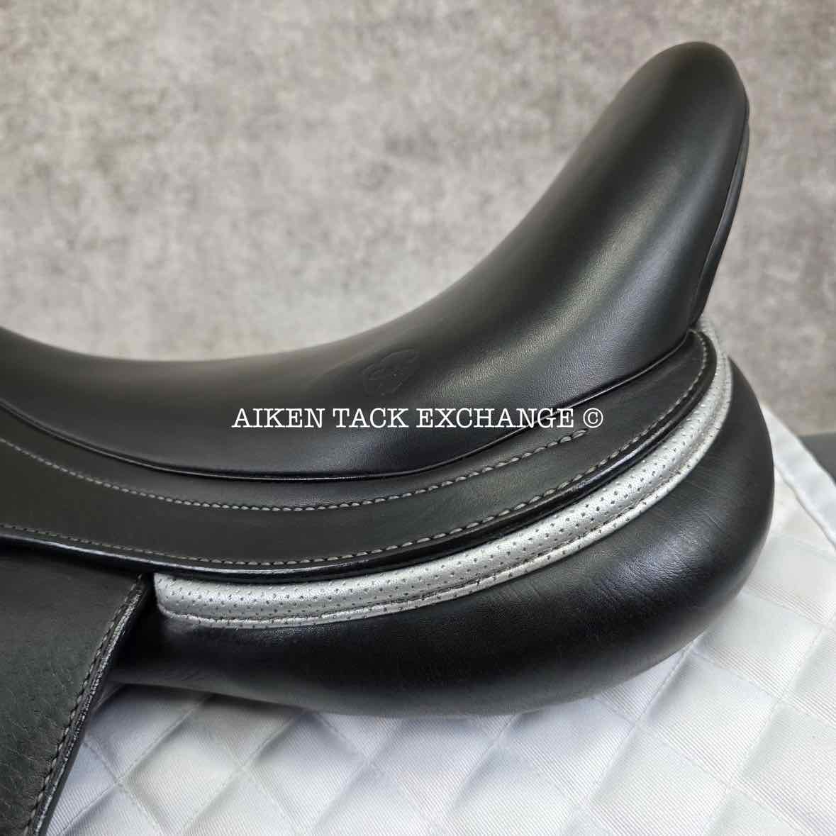 2021 Prestige Philosophy K CPS Monoflap Dressage Saddle, 18" Seat, 34 Tree - MW, Wool Flocked Panels
