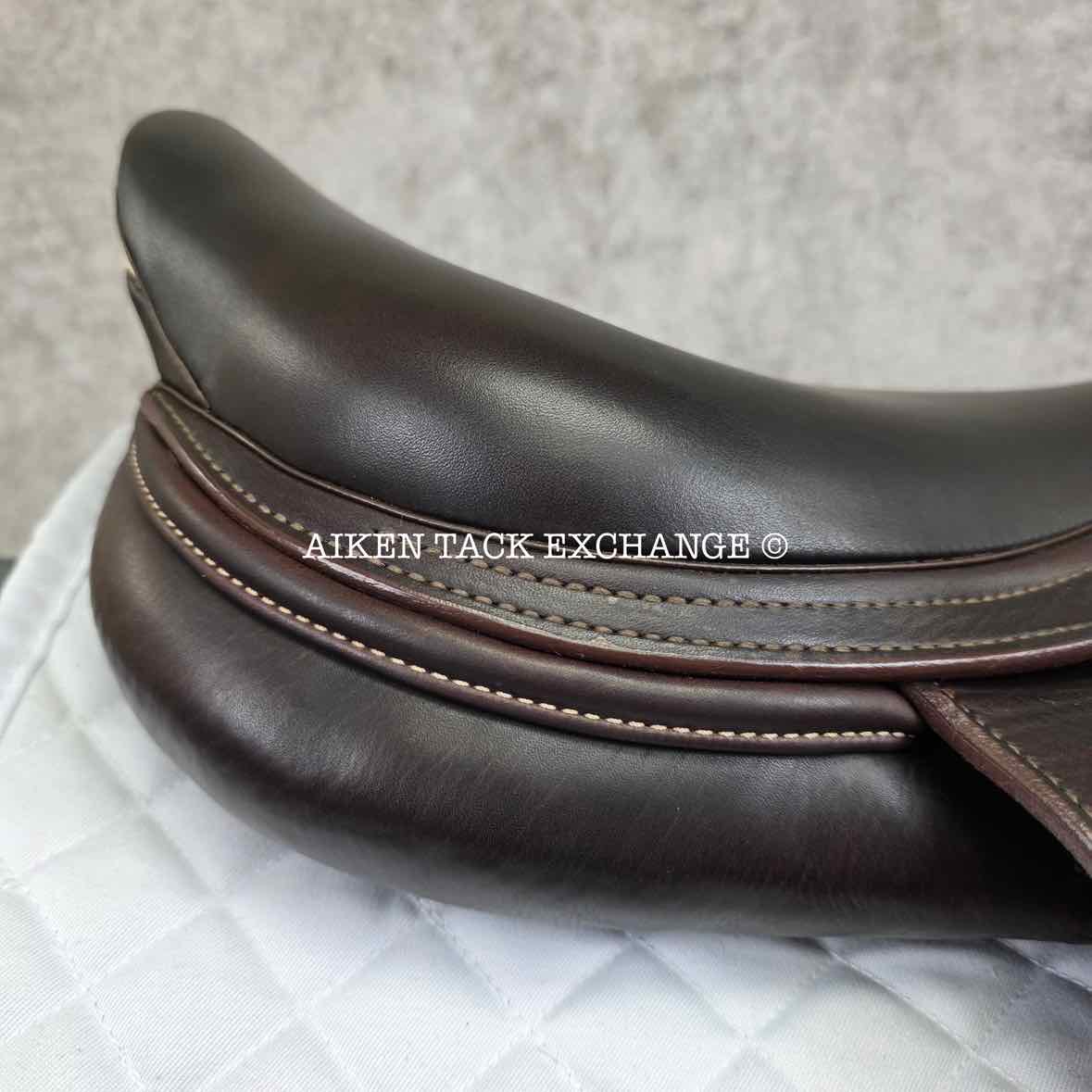 2021 Prestige X-Perience Close Contact Jump Saddle, 17" Seat, 34 Tree - Medium, Wool Flocked Panels