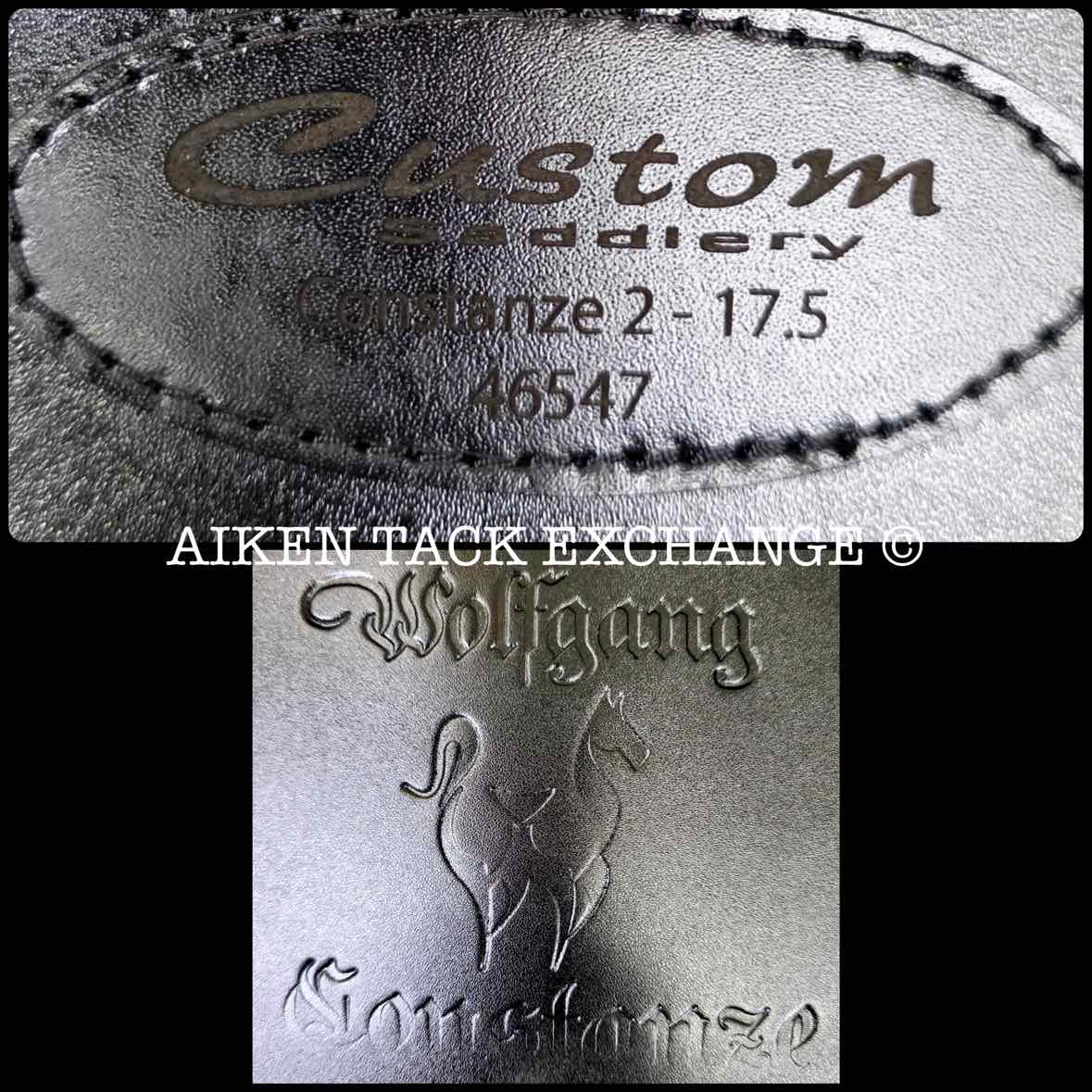 2025 Custom Saddlery Wolfgang Constanze 2 Monoflap Dressage Saddle, 17.5" Seat, Adjustable Tree, Wool Flocked Panels