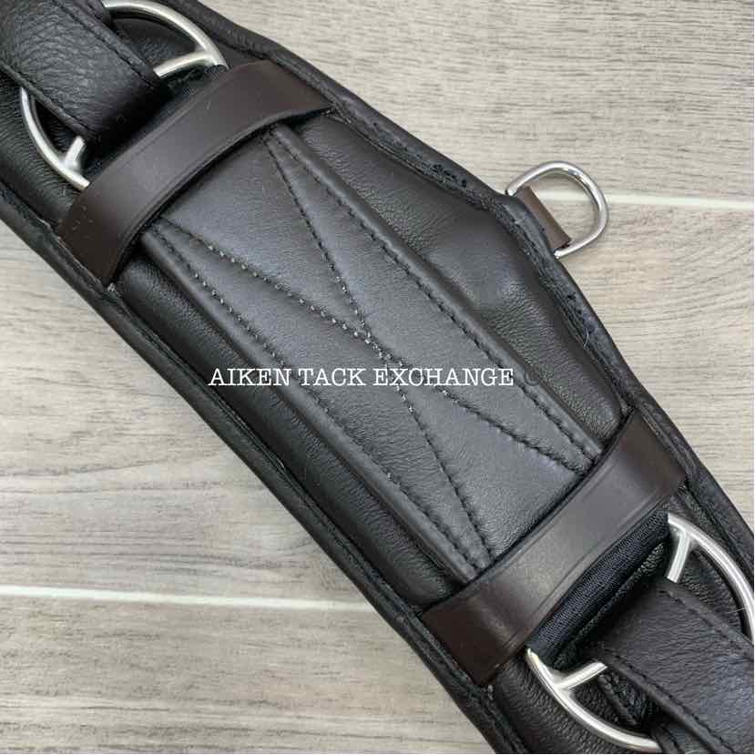 Albion Humane Padded Leather Dressage Girth, Brown, 26"