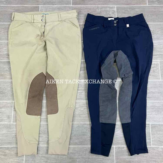BARGAIN BUNDLE: Romfh Full Seat Breeches & Dover Saddle Knee Patch Breeches, Siz