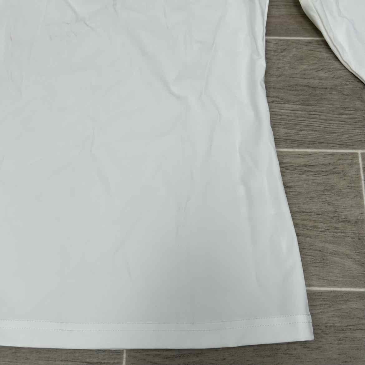 Ovation Elegance Long Sleeve Show Shirt, White, Size Medium