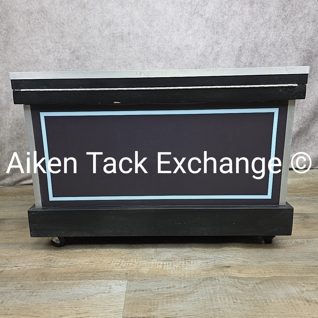 Wooden Tack Trunk on Wheels - 32" L x 22" H x 20" W