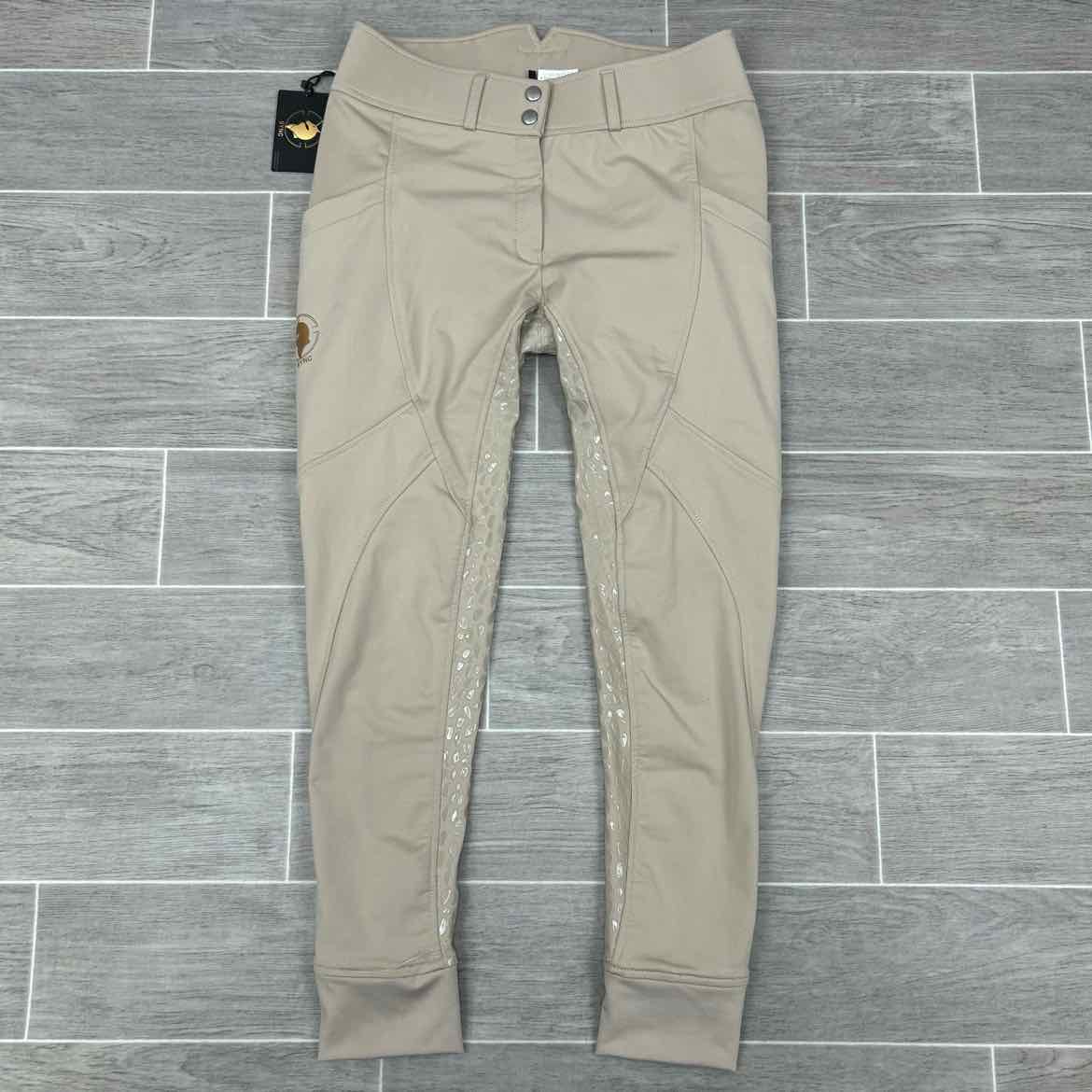 Sync Equestrian Winter Bliss Fleece Lined Full Seat Breeches, Size 30 R