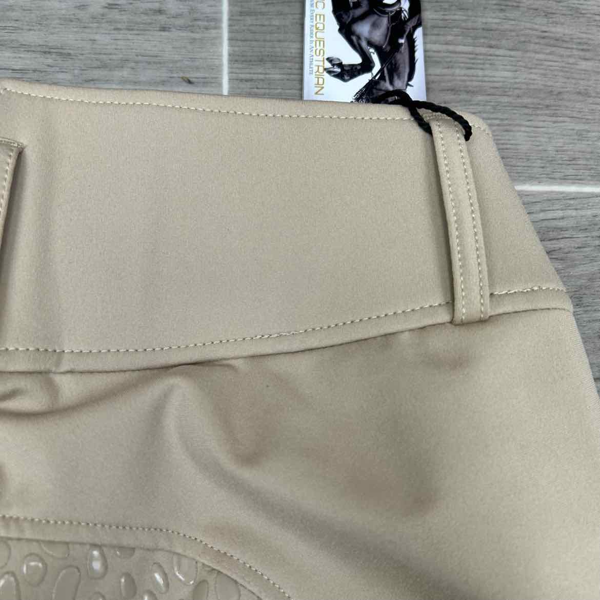 Sync Equestrian Winter Bliss Fleece Lined Full Seat Breeches, Size 30 R