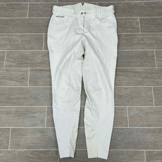 Chillout Equestrian Silicone Grip Full Seat Breeches, Size 16