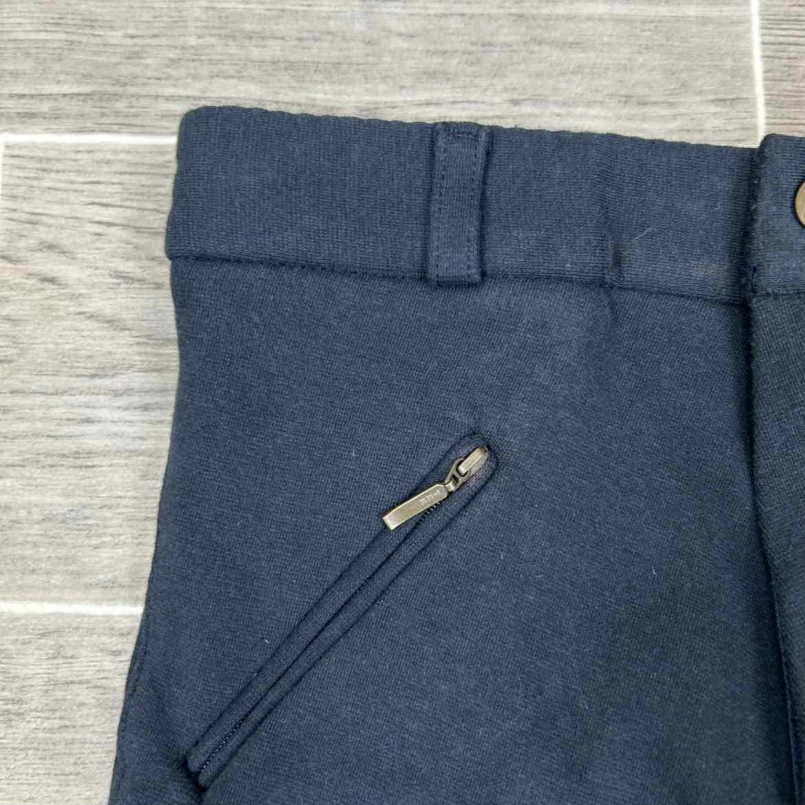 Royal Highness Children's Knee Patch Breeches, Black, Size 8, Brand New