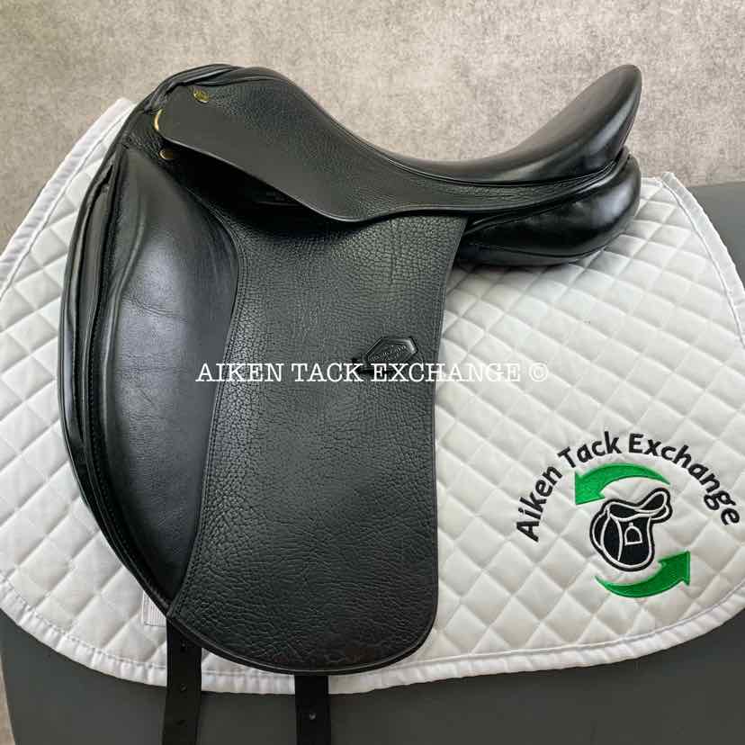 HDR Pro Buffalo Dressage Saddle, 17" Seat, Medium Wide Tree, Wool Flocked Panels