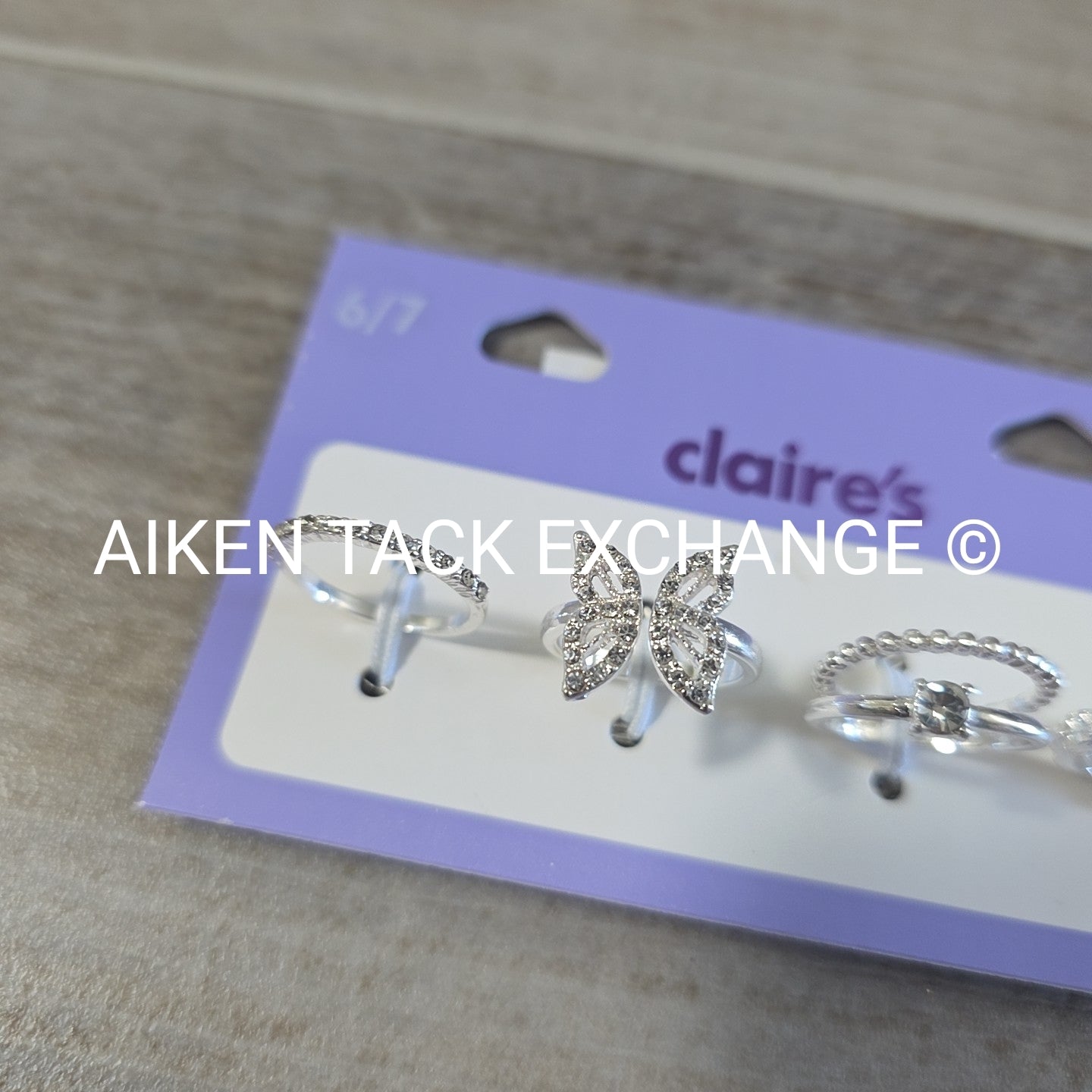 Claire's Ring Set (4) - Size 6/7