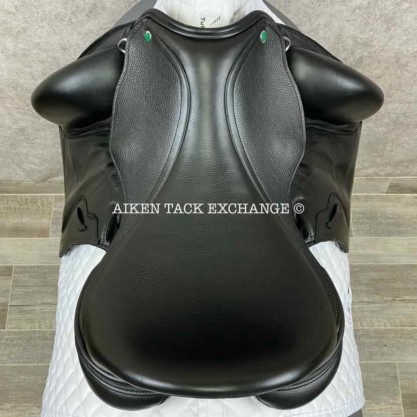 2023 Envy by Custom Saddlery Motion Monoflap Dressage Saddle, 17.5" Seat, Adjustable Tree, Wool Flocked Panels