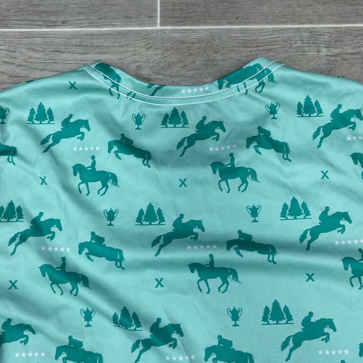 Short Sleeve Polyester Shirt, Women's XL