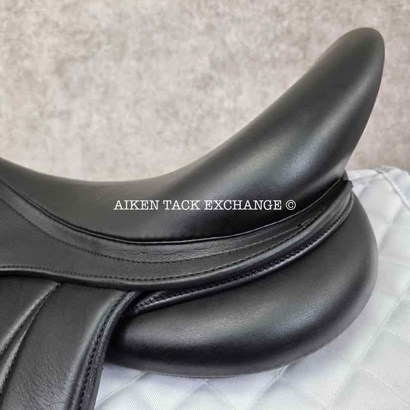 2022 Dynamic Equilibrium Monoflap Dressage Saddle, 18" Seat, Dynamic Polymer Tree, Foam Panels