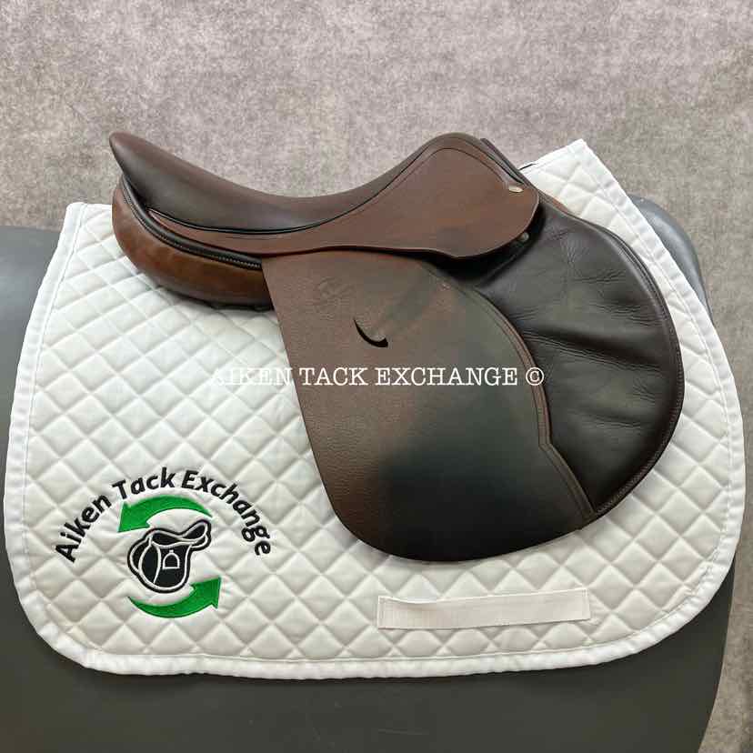2013 Devoucoux Haurra 2 Close Contact Jump Saddle, 16.5" Seat, 0A Flap, Medium Tree, Wool Flocked Panels