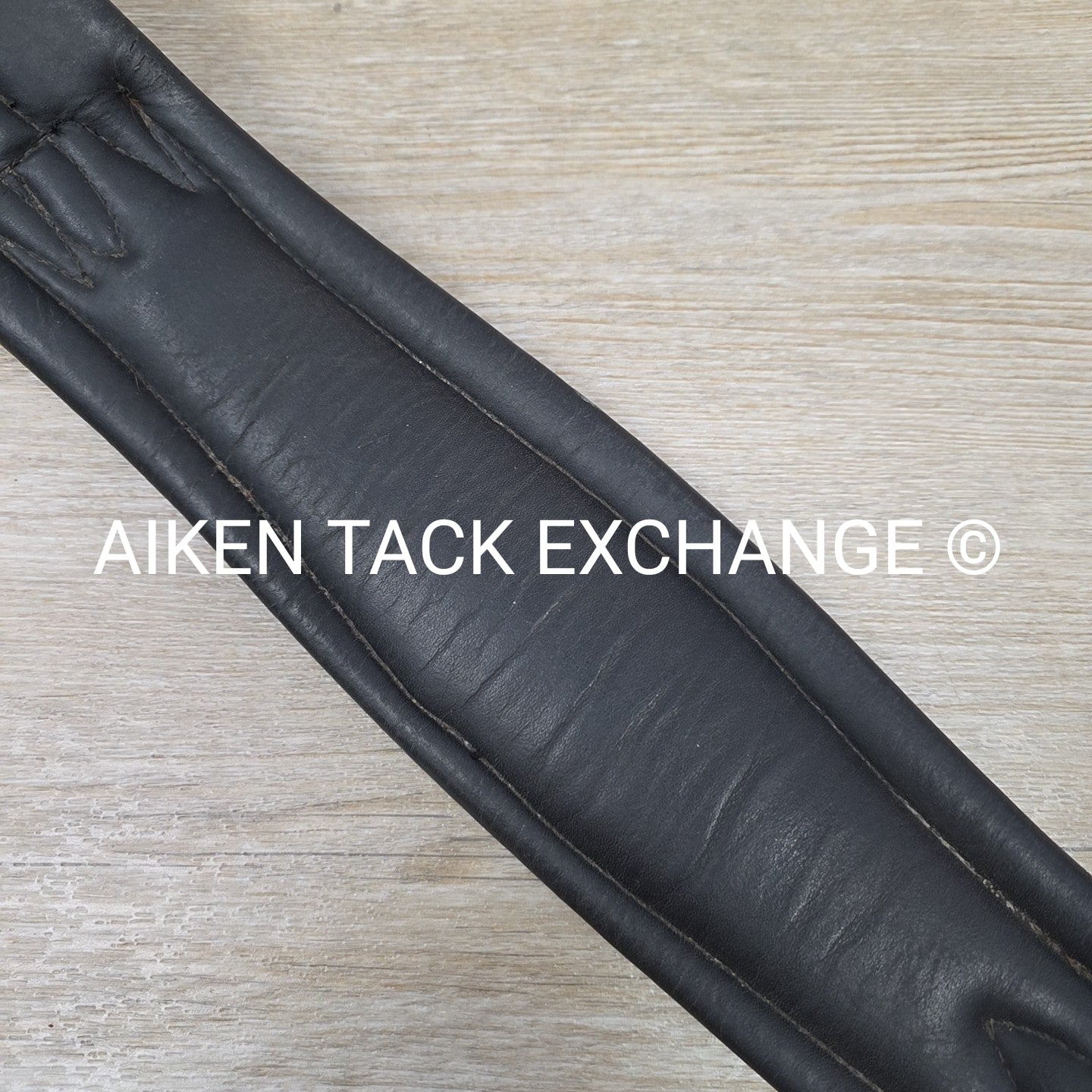 Trilogy Padded Leather Contour Girth, Black, 24"