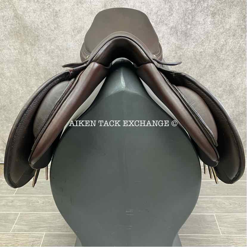 2021 Ovation San Diego Close Contact Jump Saddle, 18" Seat, Adjustable Tree - XCH Changeable Gullet, Foam Panels