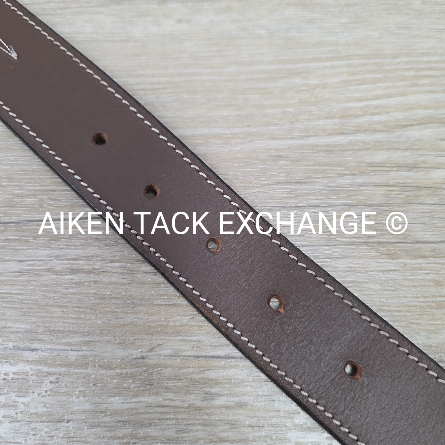Dover Saddlery Fancy Stitched Leather Belt, Brown, 30