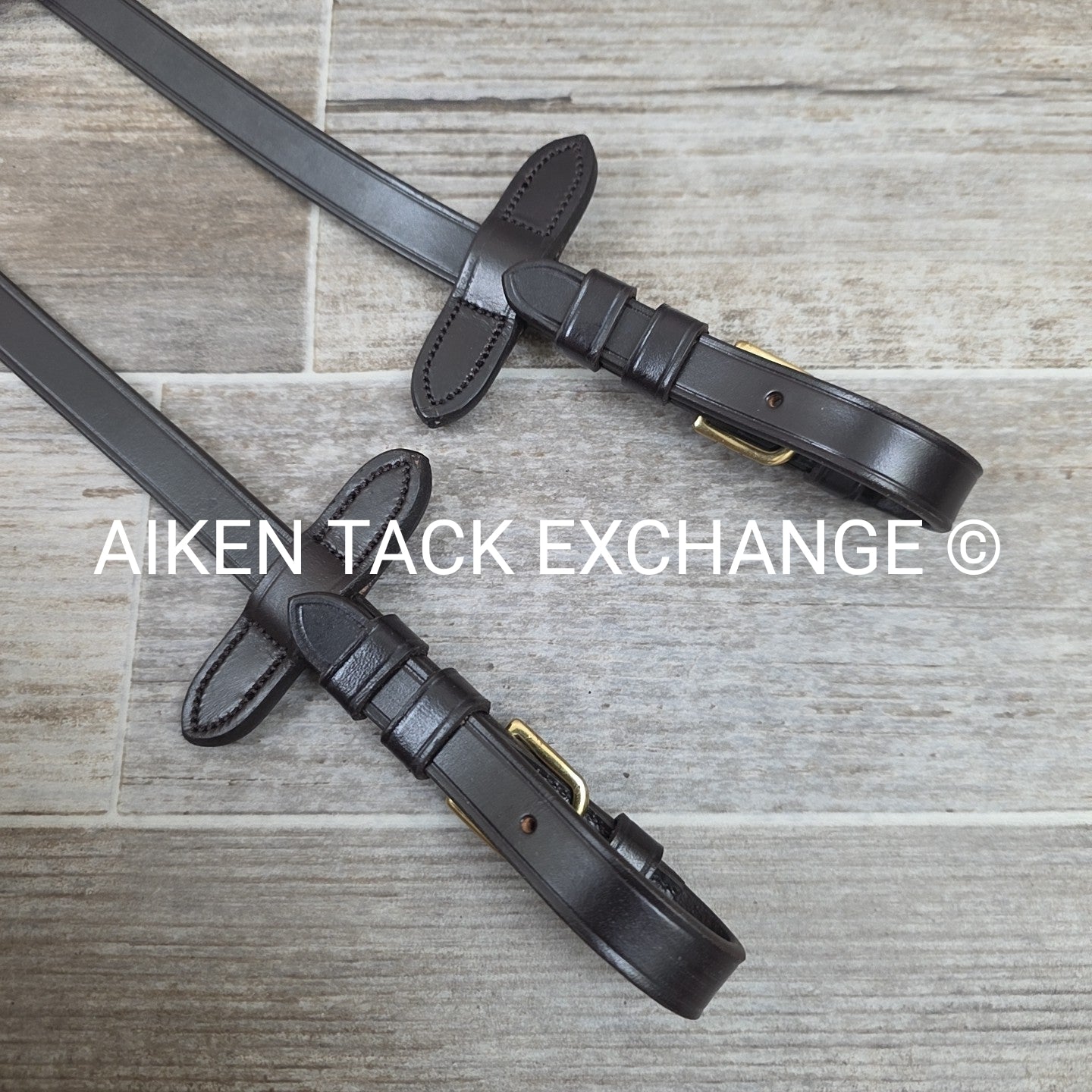 Kentaur Fancy Stitched Flash Bridle with Matching Reins, Brown, Size Full