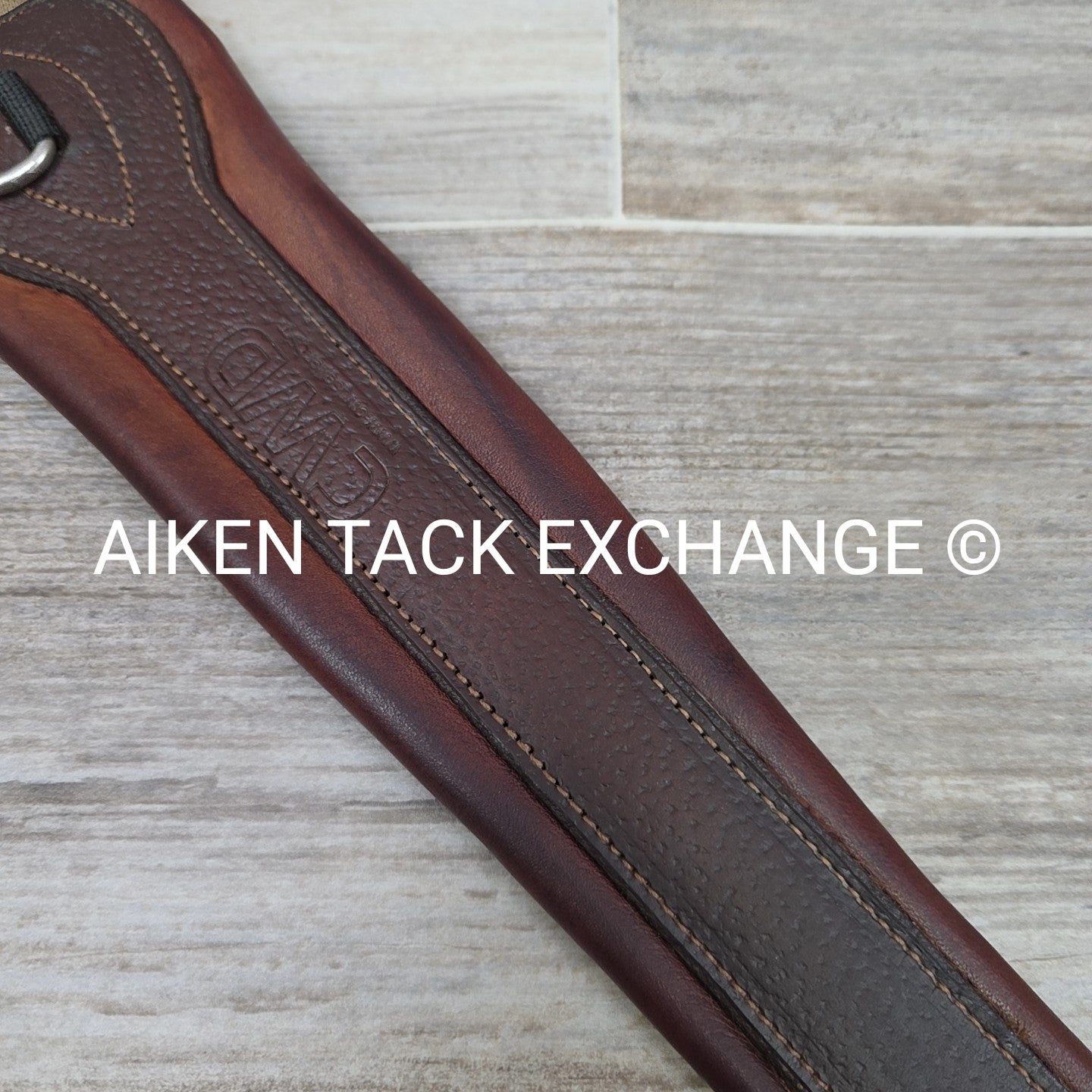 CWD Classic Leather Girth with Double End Elastic, Brown, 52"