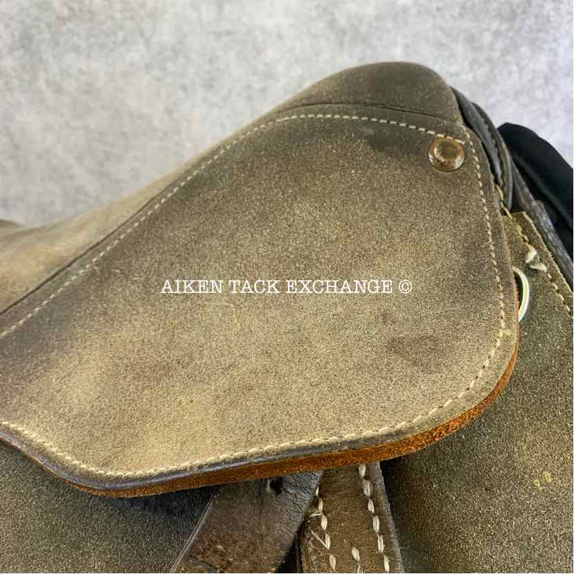 Gladiator Polo Saddle, 18" Seat, Narrow Tree, Foam Panels, Comes with Stirrups & Leathers