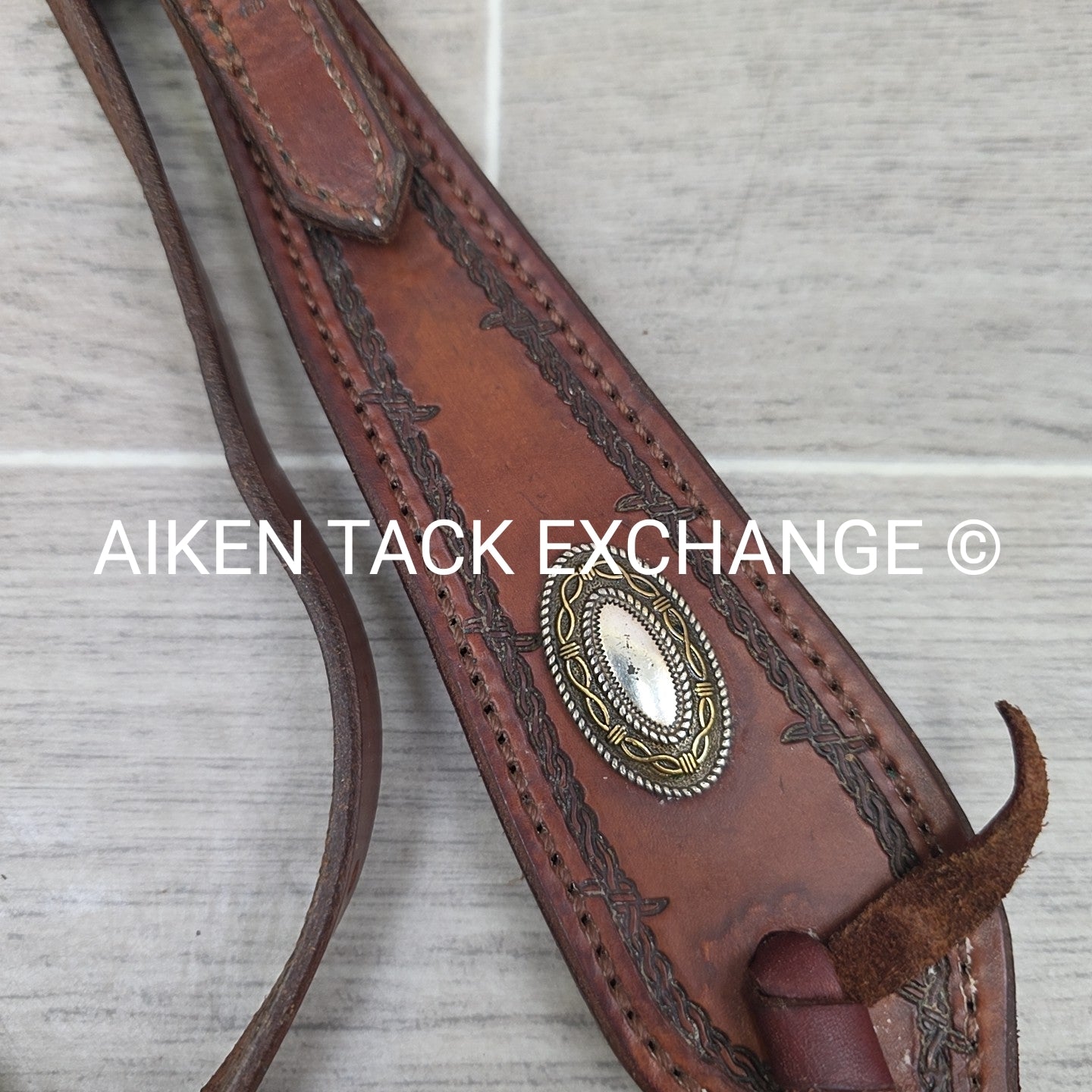 Fall River Saddle Shop Browband Bridle with 5" Single Joint Copper D Ring Bit &