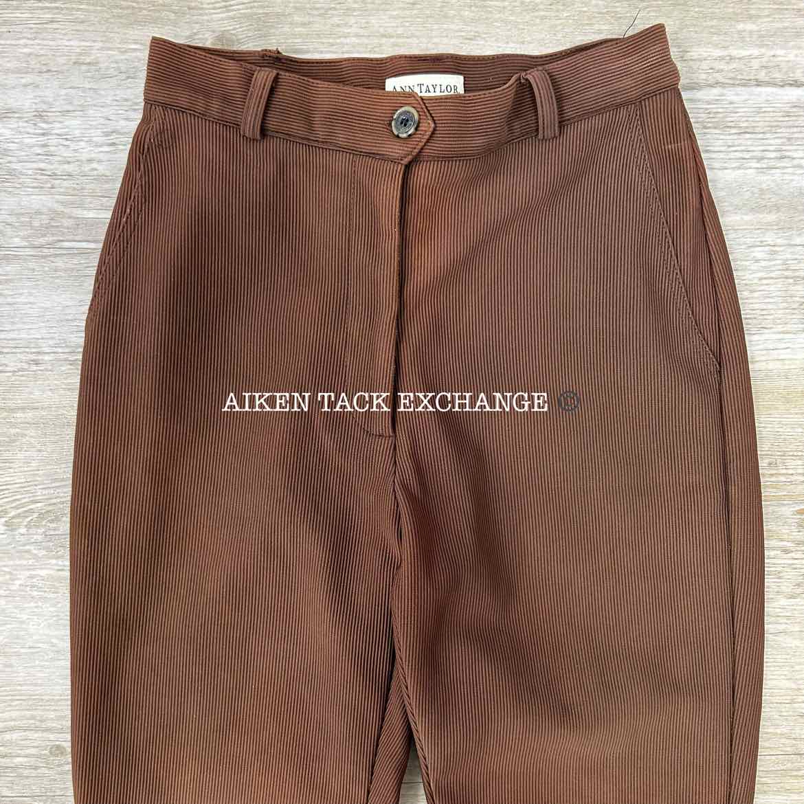Ann Taylor Ribbed Trousers, Women's 6 (have blemishes)