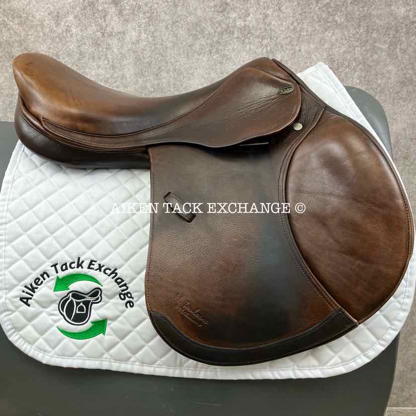2014 Marcel Toulouse Annice Platinum Genesis Close Contact Jump Saddle, 17.5" Seat, Adjustable Tree, Wool Flocked Panels