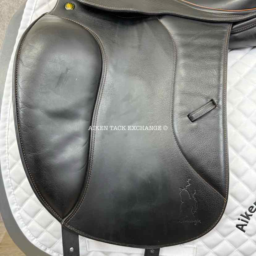 2009 Prestige Grand Dressage Saddle, 17" Seat, 33 Tree - Medium, Wool Flocked Panels